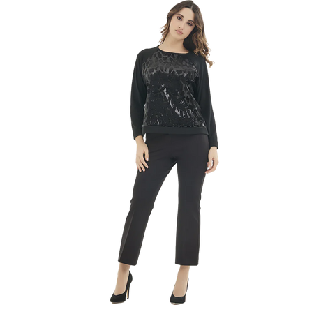 Divas Maglia da Donna con paillettes – Viscosa ed elastan MD437 2510S35