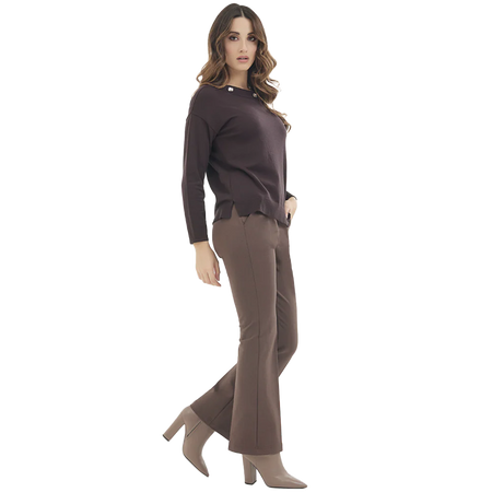 Divas Pantalone Invernale da Donna flare/tasche punto milano lux FN76 2510S50