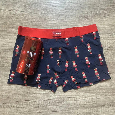 Diver Boxer da Uomo Natalizio Schiaccianoci 48452E S11 - Passarelli Biancheria