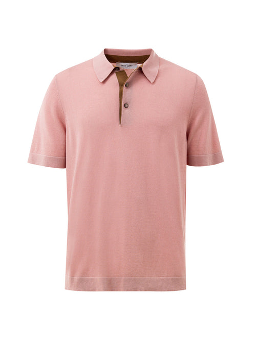 Gran Sasso Polo Knitting Pattern in Rosa da uomo
