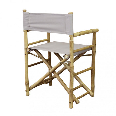 Sedia regista "Mojito" da esterno in legno di Bamboo, 60 x 44 x 88 cm