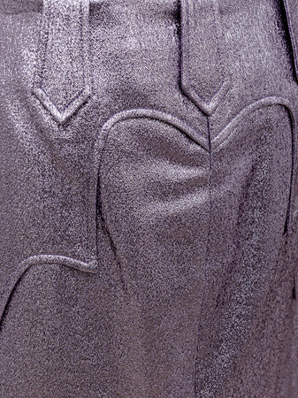 Tom Ford Gonna Lurex in Eco-Pelle Viola da donna