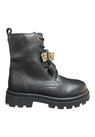 Anfibio bambina Gioseppo Agassiz nero pelle zip laterale urban style