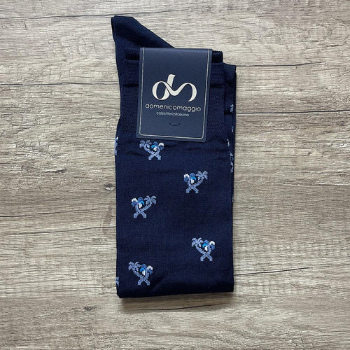 Domenico Maggio Calza Lunga Fantasia da Uomo in Filo Scozia DM455 S88