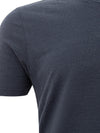 Gran Sasso T-Shirt in Cotone Fiammato da uomo