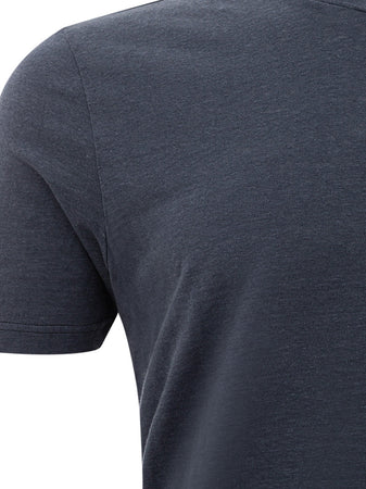 Gran Sasso T-Shirt in Cotone Fiammato da uomo