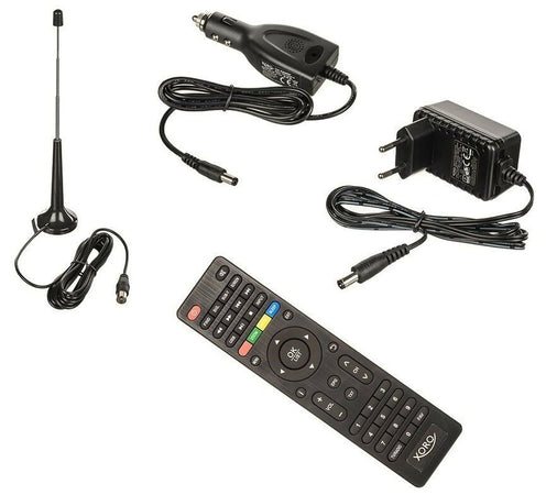 Televisore portatile LED 14" Pollici FULL HD XORO PTL 1400 V2 DVB-T2 H.265/HEVC 10 bit con Antenna Digitale Terrestre Amplificata per esterni NAO-001 SUPERIOR