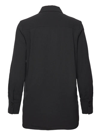 calvin klein BLUSA CREPE TIPPING BLOUSE da donna