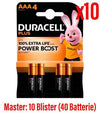 Duracell Batterie MinistiloAAA Plus Power Boost MN2400 10Cnf/4pz