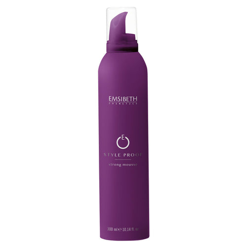 Mousse Fissativa Forte Emsibeth Style Proof – Mousse Volumizzante Professionale Tenuta Forte, Volume e Corpo Duraturo, Anticrespo e Lucentezza Naturale