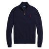 Ralph Lauren Pullover Con Zip Uomo Tinta Unita Regular-Fit Maglione Collo Alto Invernale Logo Ricamato Pony Classico Fashion