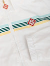 CASABLANCA Giacca bianca con patch logo Casablanca da donna