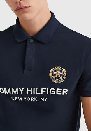 Tommy Hilfiger POLO ICON CREST CHEST LOGO SLIM POLO da uomo