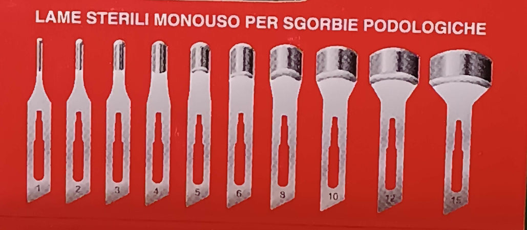 lame sterili monouso per sgorbie podologiche professionale estetista ricambio