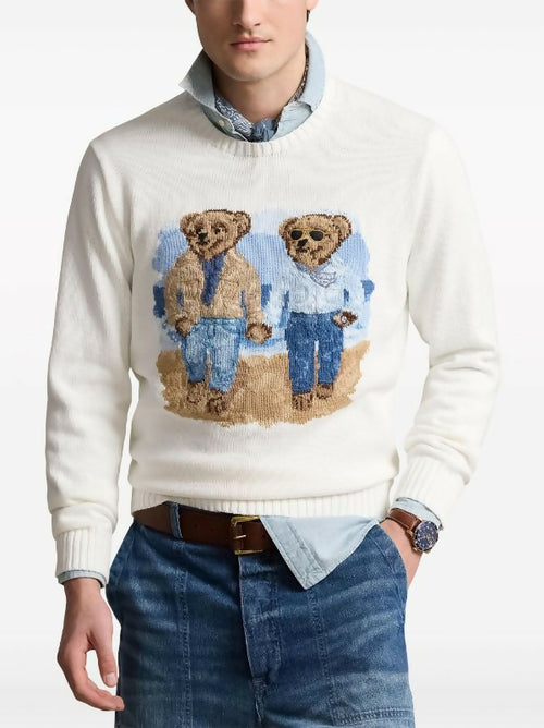 Polo ralph lauren uomo maglia ralph & ricky bear in cotone.