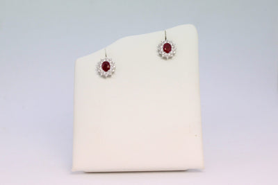 Orecchini donna rubini RECARLO E77CC01/RB