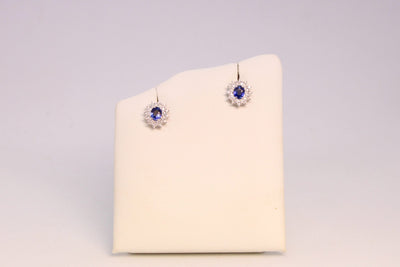 Orecchini donna zaffiri RECARLO E77CC01/ZB