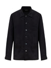 Tom Ford Camicia Nera con Maxi Tasche da uomo