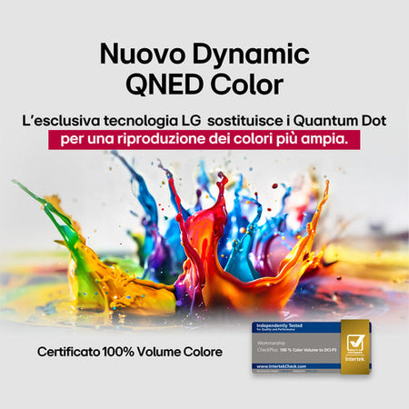 LG QNED AI 55QNED70A6A TV Serie QNED70 55'' 4K, 7 Gen8, HDR10, 20W, 3 HDMI con Game Optimizer, Smart TV WebOS 25