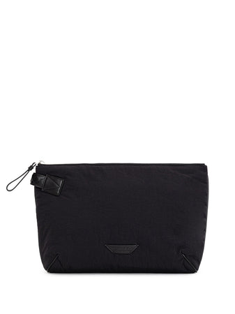 Bottega Veneta Pochette Light Paper in Nylon nero da uomo