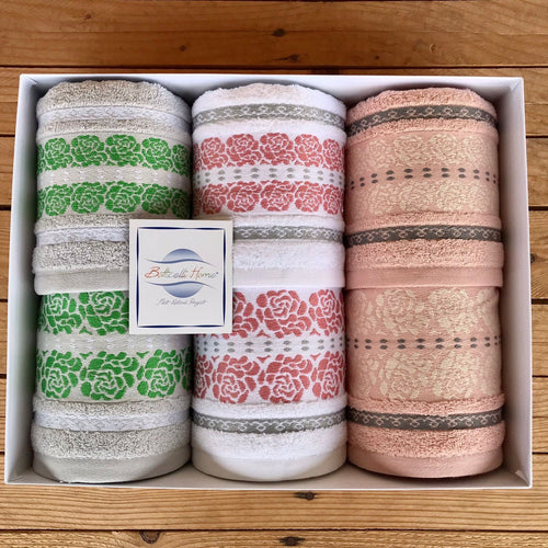 Asciugamani 3+3 BARRA FELPO By BOTTICELLI HOME