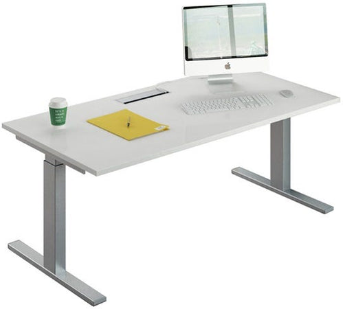 Scrivania regolabile elettricamente in altezza da ufficio operativo cm. 140/160/180x80x70/120h