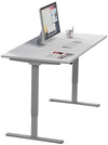 Scrivania regolabile elettricamente in altezza da ufficio operativo cm. 140/160/180x80x70/120h