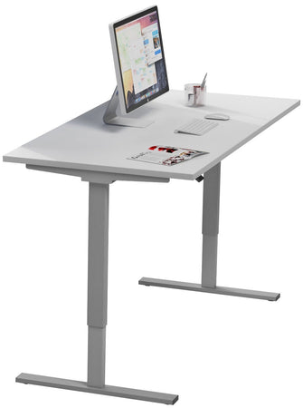 Scrivania regolabile elettricamente in altezza da ufficio operativo cm. 140/160/180x80x70/120h