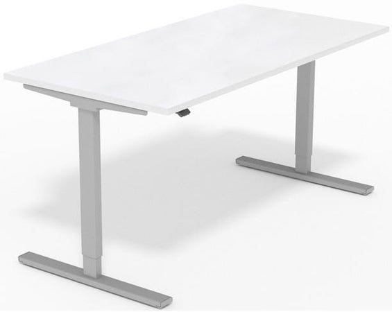 Scrivania regolabile elettricamente in altezza da ufficio operativo cm. 140/160/180x80x70/120h