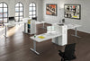 Scrivania regolabile elettricamente in altezza da ufficio operativo cm. 140/160/180x80x70/120h