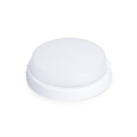 PLAFONIERA LED TEN IDEAS IP 54 TONDA 8W 640LM BIANCA C/CAVO