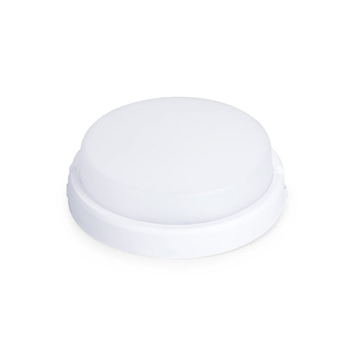 PLAFONIERA LED TEN IDEAS IP 54 TONDA 8W 640LM BIANCA C/CAVO