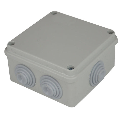 CASSETTA DI DERIVAZIONE C/PASSACAVO RETTANGOLARE C/COPERCHIO VITE IP44 80X80X40