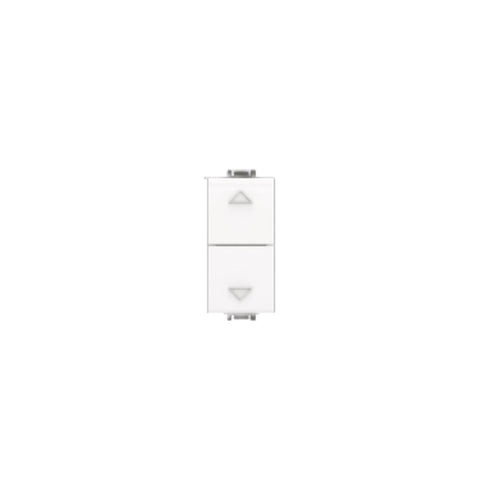 PULSANTE DOPPIO SALISCENDI 1P+1P 16A - Comp. Plana