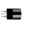 ADATTATORE SPINA 10A 2P+T PRESA STANDARD TEDESCO IMQ NERO
