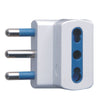 ADATTATORE SPINA 16A 2P+T 3 PRESE BIPASSO 10/16A IMQ BIANCO