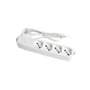 MULTIPRESA 4 USCITE UNIVERS. SP.SCHUKO CAVO MT.1.5 BIANCO (RIF.30104N)