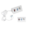 MULTIP. DA TAVOLO 1UNIV 1BIP 1USB 2.1A INT SP 16A CAVO 1.5M 3500W BIANCA