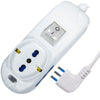 MULTIP 3 USCI 1 UNIV 2 BIP10/16A INT SPINA16A CAVO1.5M 3500W IMQ BIANCA