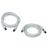 PROLUNGA TV SPINA/PRESA 9,5MM L 10M-ADATTATORE SP/SP INCLUSO BIANCA