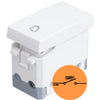 Pulsante Unipolare campanello 10A Bianco
