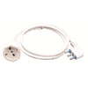 PROLUNGA LINEARE SPINA 16A 2P+T PRESA UNIV CAVO 3X1MM 10M BIANCA