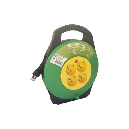 AVVOLGICAVO 4 PRESE UNIVERSALI SPINA 16A CAVO 3X1MM 10M, SFUSO