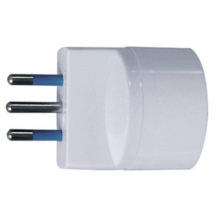 ADATTATORE SPINA 10A 2P+T PRESA STANDARD TEDESCO IMQ BIANCO SFUSO