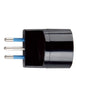 ADATTATORE SPINA 10A 2P+T PRESA STANDARD TEDESCO IMQ NERO SFUSO
