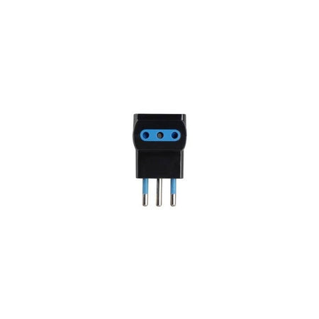 ADATTATORE SPINA 10A 2P+T 3 PRESE 10A 2P+T IMQ NERO SFUSO