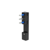 SPINA ULTRAPIATTA 10A 2P+T 250V NERA SFUSA