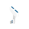 ADATTATORE ULTRAPIATTO SPINA 10A, 2 PRESE 10A 250V BIANCO, SFUSO