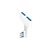 ADATTATORE ULTRAPIATTO SPINA 16A, 2 PRESE 10/16A 250V BIANCO, SFUSO