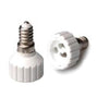 ADATTATORE DI ATTACCO PER LAMPADINA E14-GU10 CORPO TERMOPLASTICO BIANCO